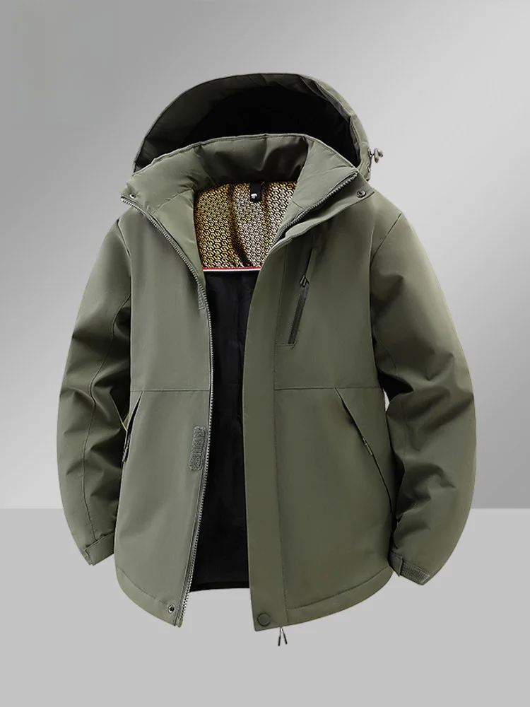 Rn Men's Hooded down Cotton Jaet 2025 New Faion Warmth Versatile Winter Cold Resistance Thiened Long Sve Zipper
Rn Men's Hooded down Cotton Jaet 2025 New Faion Warmth Versatile Winter Cold Resistance Thiened Long Sve Zipper