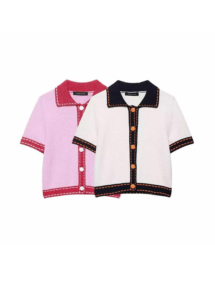 Women Chic Elegant Cardigans Women 2025 New Fashion Short Sleeve Sweater Knitted Coat Casual Knitwear Top
Women Chic Elegant Cardigans Women 2025 New Fashion Short Sleeve Sweater Knitted Coat Casual Knitwear Top