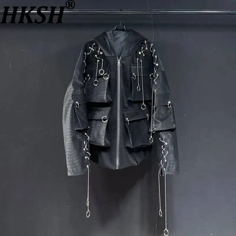 HKSH Spring Autumn New Men Tide Dark Punk Original Design Pattern PU Leather Jacket Loose Casual Chic Ins Y2K Vibe Coats HK24350
HKSH Spring Autumn New Men Tide Dark Punk Original Design Pattern PU Leather Jacket Loose Casual Chic Ins Y2K Vibe Coats HK24350