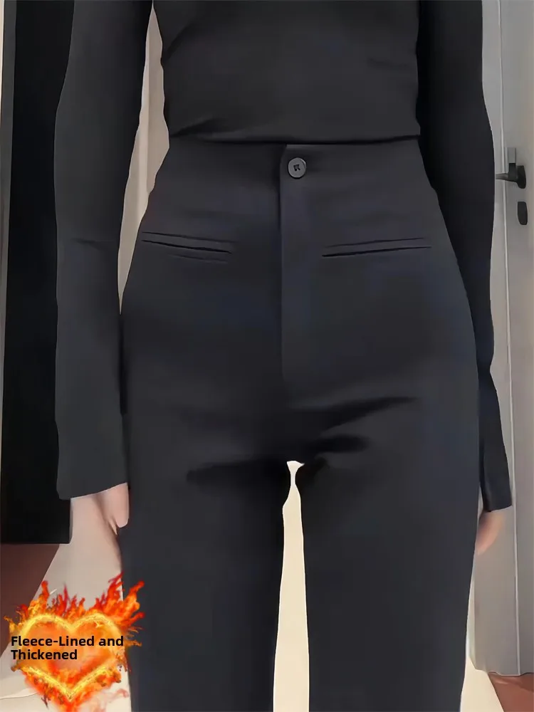 High Waist Flared Suit Pants Women's Spring 2026 Slim Fit Elastic Korean Sle Straight Leg Pants Pure Color Workwear
High Waist Flared Suit Pants Women's Spring 2026 Slim Fit Elastic Korean Sle Straight Leg Pants Pure Color Workwear