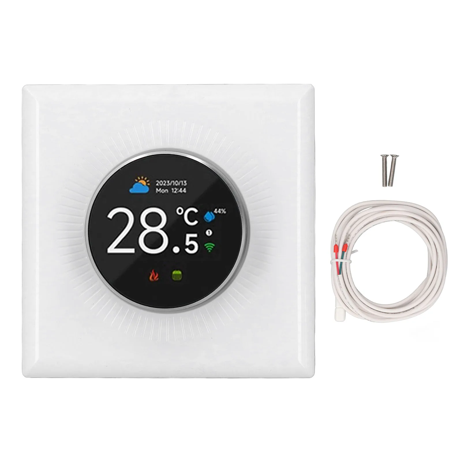 Knob Thermostat WiFi Smart Thermostat Weekly Programmable Temperature Controller for Electric Heating 16A Knob APP Voice Control
Knob Thermostat WiFi Smart Thermostat Weekly Programmable Temperature Controller for Electric Heating 16A Knob APP Voice Control