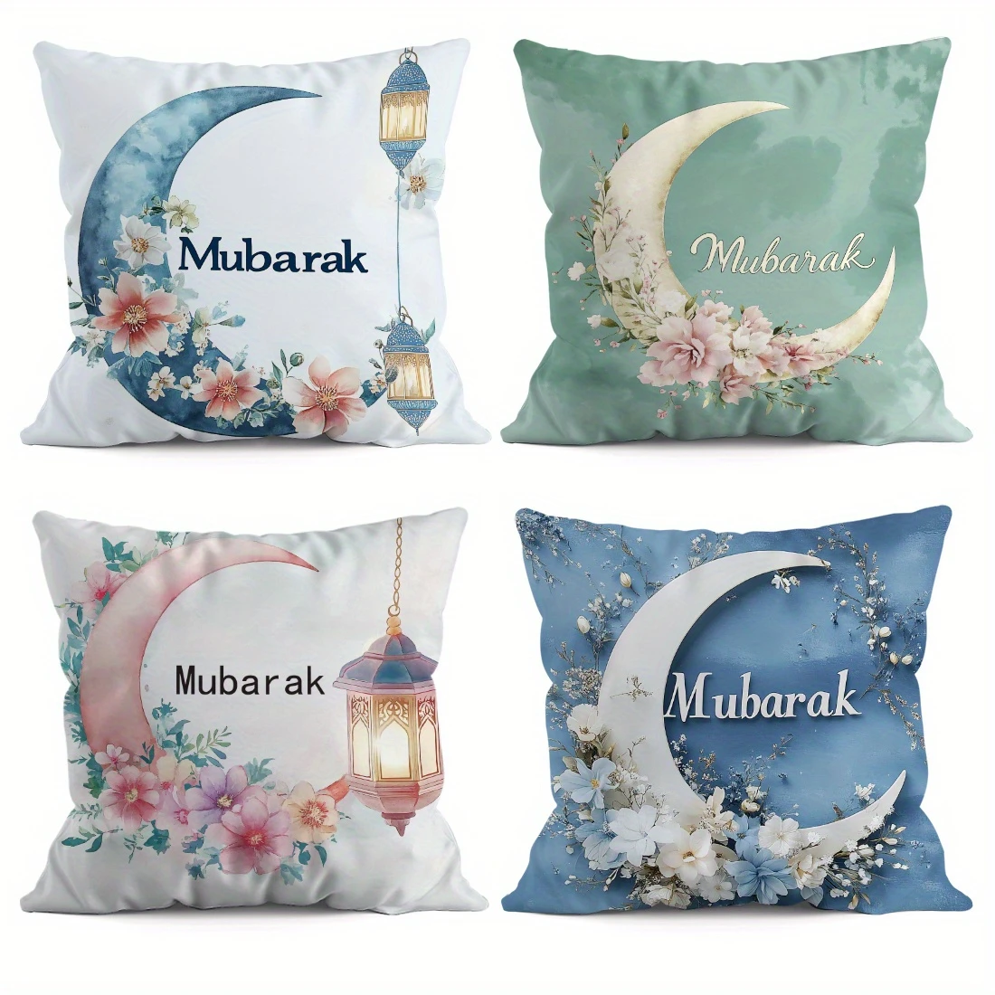 1PC 2D Flat Eid Mubarak Crescent Moon Floral Throw Pillow Covers Home Decor Non-real Embroidery, Pillowcase Decoration
1PC 2D Flat Eid Mubarak Crescent Moon Floral Throw Pillow Covers Home Decor Non-real Embroidery, Pillowcase Decoration