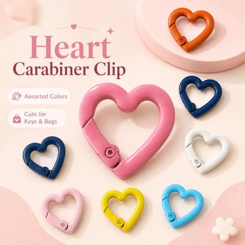 10/30/50/100Pcs Heart-Shaped Keychain Springs Trigger Clasp DIY Jewelry Key Rings Chain Hook Making Accessories Materials
10/30/50/100Pcs Heart-Shaped Keychain Springs Trigger Clasp DIY Jewelry Key Rings Chain Hook Making Accessories Materials