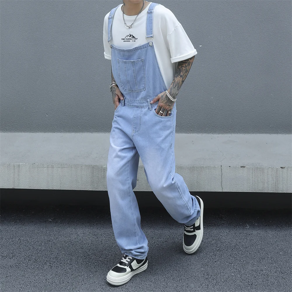 Мужской комбинезон High Street, джинсы, стильный мужской простой однотонный хлопковый тонкий джинсовый комбинезон, комбинезон для мужских брюк
Мужской комбинезон High Street, джинсы, стильный мужской простой однотонный хлопковый тонкий джинсовый комбинезон, комбинезон для мужских брюк