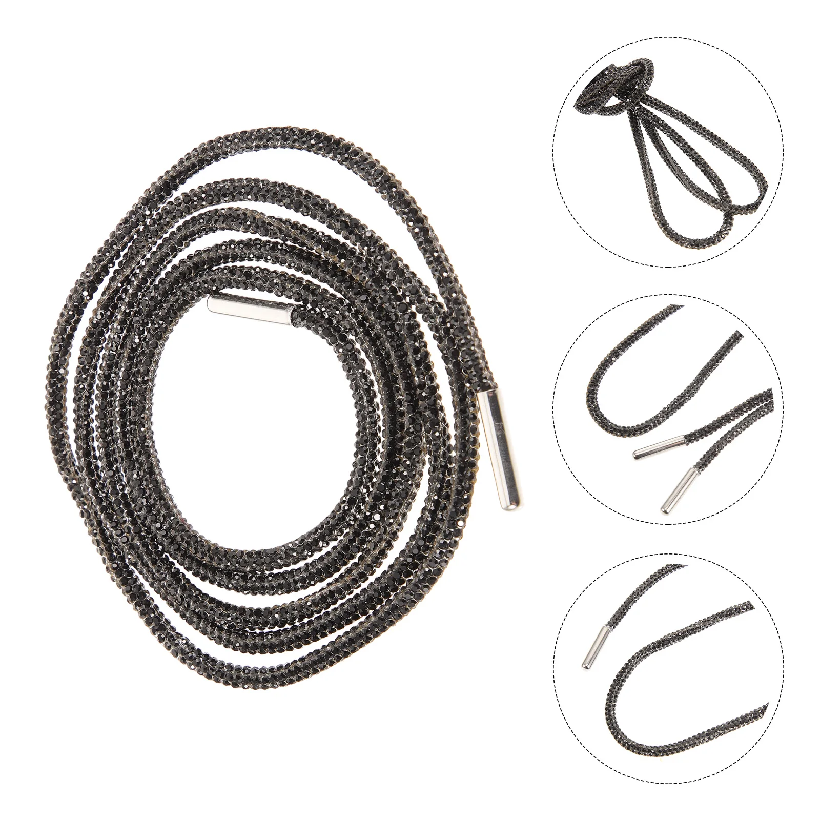 Rhinestone Shoe Lace Glitter Hoodie String Durable Decorative Shoelace Diy Clothing Accessories Round Shiny Rope For
Rhinestone Shoe Lace Glitter Hoodie String Durable Decorative Shoelace Diy Clothing Accessories Round Shiny Rope For