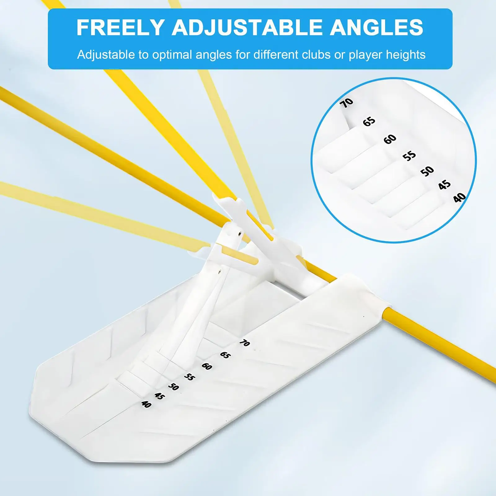 Adjustable Golf Swing Trainer Practical Alignment Stick Holder Swing Correction Training Tool for Golfing at Home or Range
Adjustable Golf Swing Trainer Practical Alignment Stick Holder Swing Correction Training Tool for Golfing at Home or Range