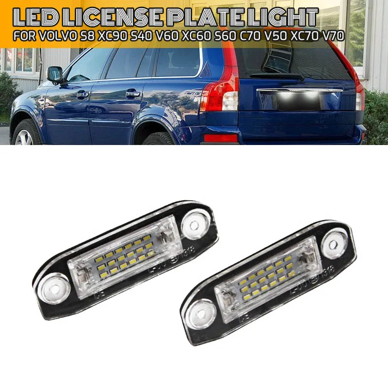 2pcs White LED light Error Free Number License Plate Lights for Volvo S80 XC90 S40 V60 XC60 S60 C70 V50 LED Tag Lights S40 04-14
2pcs White LED light Error Free Number License Plate Lights for Volvo S80 XC90 S40 V60 XC60 S60 C70 V50 LED Tag Lights S40 04-14