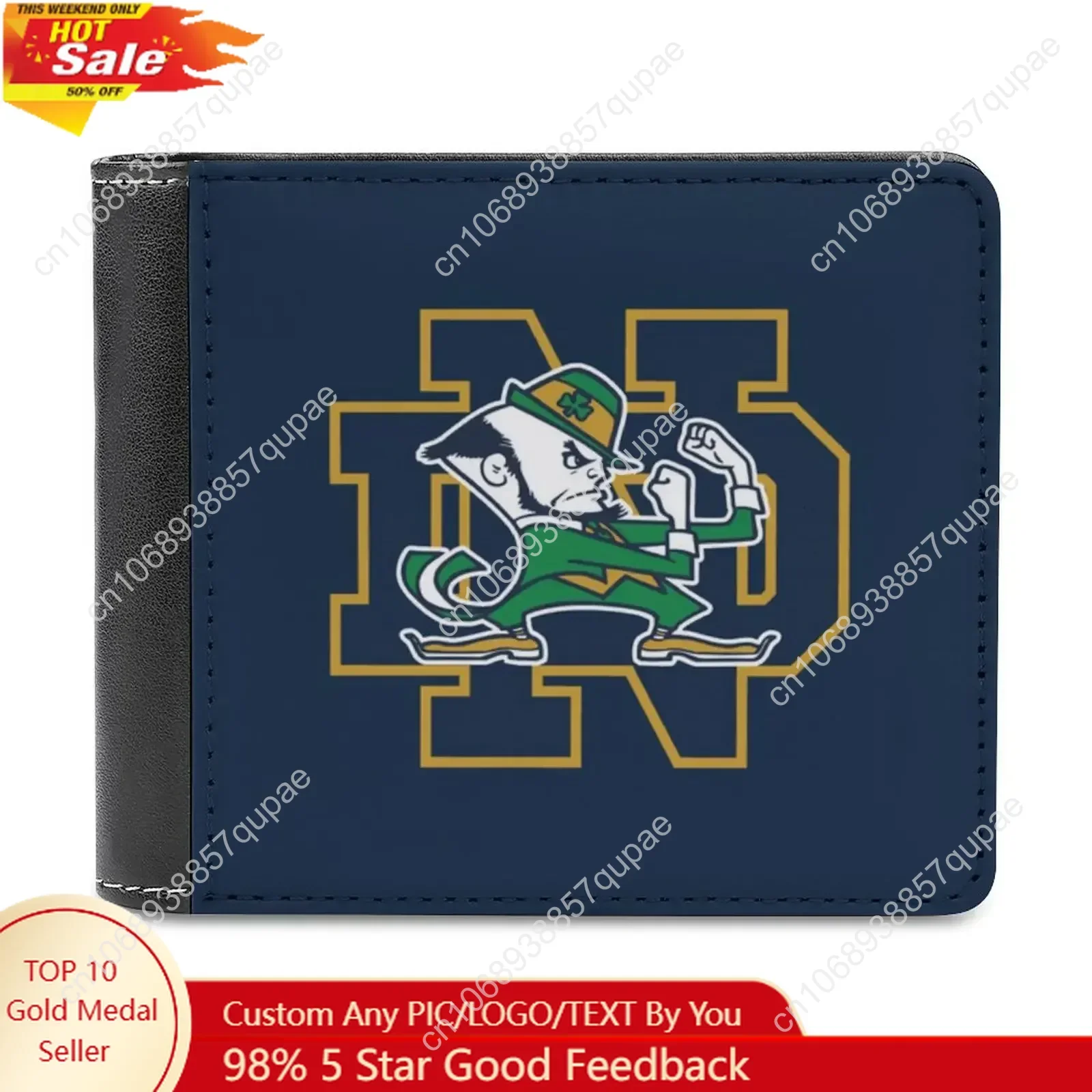 Notre Dame Fighting Irish Nd Navy Leather Wallet Men Slim Purse Card Holder Wallets Money Bag
Notre Dame Fighting Irish Nd Navy Leather Wallet Men Slim Purse Card Holder Wallets Money Bag
