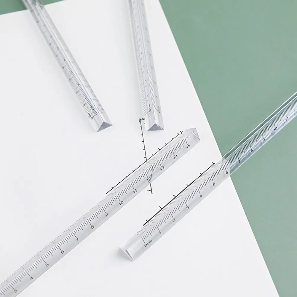 6Pcs Sturdy Non-Deformed Plastic Triangle Ruler Student Drawing Ruler Clear Measuring Tool for School Home Office Teaching
6Pcs Sturdy Non-Deformed Plastic Triangle Ruler Student Drawing Ruler Clear Measuring Tool for School Home Office Teaching