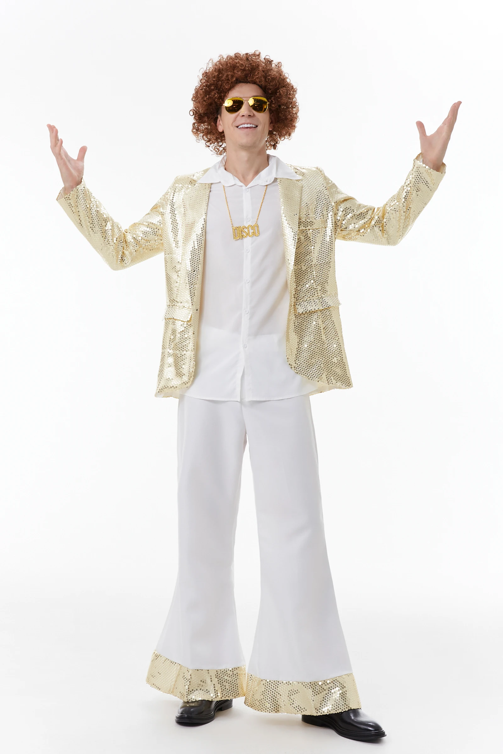 Adult Men Retro 70s Hippie Cosplay Costume Halloween Carnival Vintage Music Festival 80's Rock Disco Night Club Cosplay Costume
Adult Men Retro 70s Hippie Cosplay Costume Halloween Carnival Vintage Music Festival 80's Rock Disco Night Club Cosplay Costume