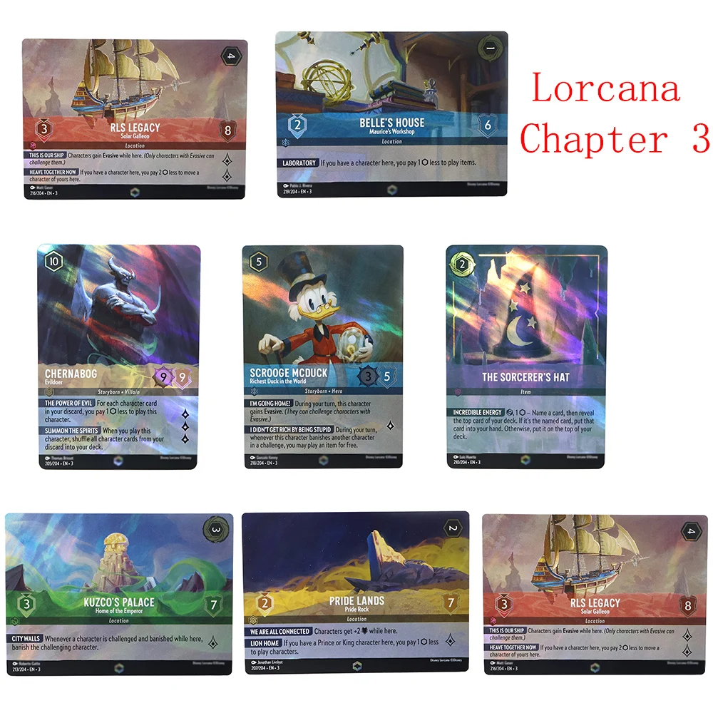 Laser PROXY Lorcana Chapter 2 и глава 3, английские фольгированные карты Dalsy TAC Tiana Tigrou Basil Baymax YamaTCG, коллекционные карты игр
Laser PROXY Lorcana Chapter 2 и глава 3, английские фольгированные карты Dalsy TAC Tiana Tigrou Basil Baymax YamaTCG, коллекционные карты игр