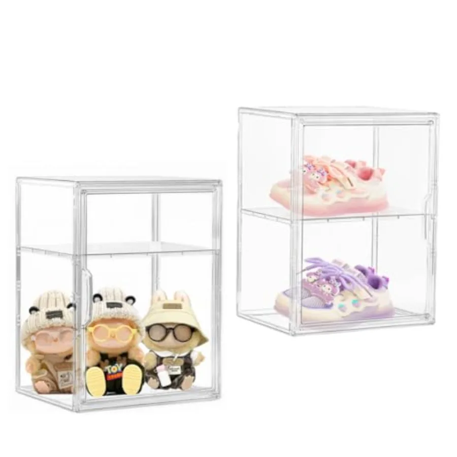 Large Acrylic Display Case Shoe Storage Boxes With An Adjustable Divider, 2 Pack 2 Tiers Plastic Stackable Storage Bins With Li
Large Acrylic Display Case Shoe Storage Boxes With An Adjustable Divider, 2 Pack 2 Tiers Plastic Stackable Storage Bins With Li
