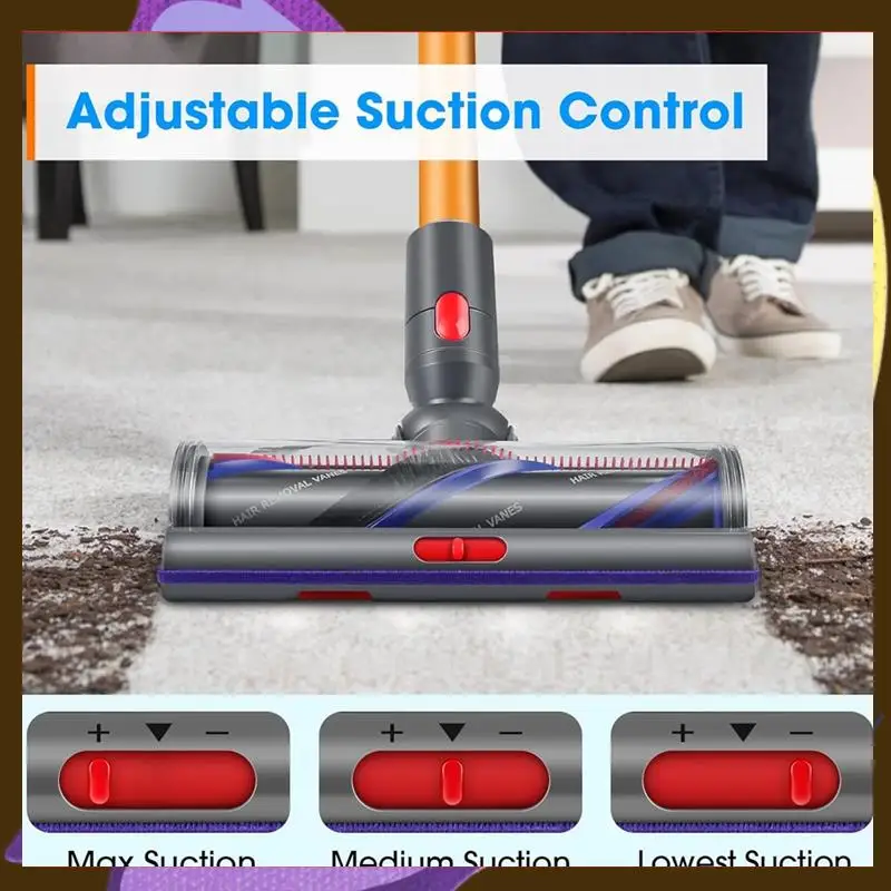 Anti-Tangle Cleaner Head For Dyson V7 V8 V10 V11 V15 Vacuum Cleaner Spare Parts Efficient Household Cleaning Accessories-T33C
Anti-Tangle Cleaner Head For Dyson V7 V8 V10 V11 V15 Vacuum Cleaner Spare Parts Efficient Household Cleaning Accessories-T33C