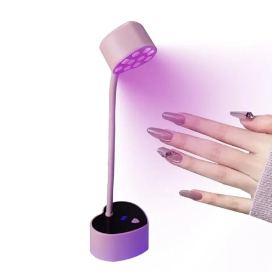 UV Nail Lamp with 3 Timers Auto Sensor 30W Mini UV Nail Light for Gel Nails Polish Nail Dryer in Pink Perfect for Home and Salo
UV Nail Lamp with 3 Timers Auto Sensor 30W Mini UV Nail Light for Gel Nails Polish Nail Dryer in Pink Perfect for Home and Salo