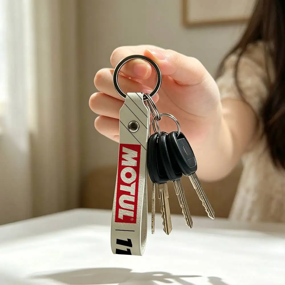 For Motul Soft PU Leather Motorcycle Keychain Lightweight Key Holder For Scooter Racing
For Motul Soft PU Leather Motorcycle Keychain Lightweight Key Holder For Scooter Racing