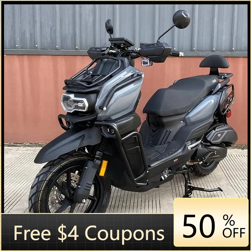 Rs New, powerful 150cc and 200cc gas scooters, front disc brakes, air-cooled EFI system, maximum speed of 95 km/h, fuel tank mot
Rs New, powerful 150cc and 200cc gas scooters, front disc brakes, air-cooled EFI system, maximum speed of 95 km/h, fuel tank mot