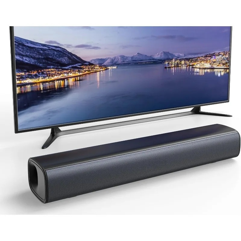 Звуковая панель для Smart TV, звуковая панель ТВ с индивидуальным отражателем басов, компактным дизайном и простой настройкой, объемным звуком домашнего аудиосистемы
Звуковая панель для Smart TV, звуковая панель ТВ с индивидуальным отражателем басов, компактным дизайном и простой настройкой, объемным звуком домашнего аудиосистемы