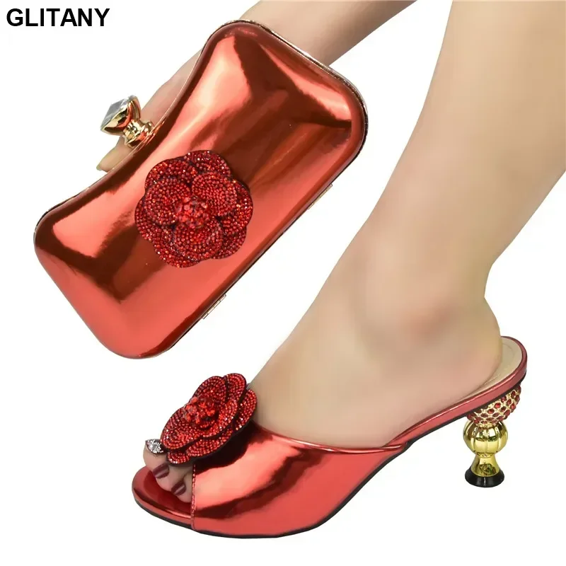 African Party Shoes and Bag Set Decorated with Rhinestone Italian Shoe and Bag Set for Party In Women High Heels Sexy Ladies
African Party Shoes and Bag Set Decorated with Rhinestone Italian Shoe and Bag Set for Party In Women High Heels Sexy Ladies