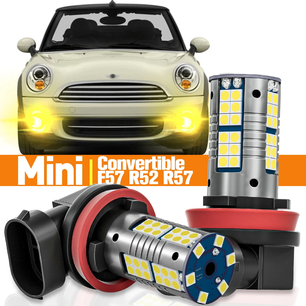 2 шт. светодиодные противотуманные фары для Mini Cooper Convertible F57 R52 R57 2004 2005 2006 2007 2008 2010 2011 2012 аксессуары лампа Canbus
2 шт. светодиодные противотуманные фары для Mini Cooper Convertible F57 R52 R57 2004 2005 2006 2007 2008 2010 2011 2012 аксессуары лампа Canbus
