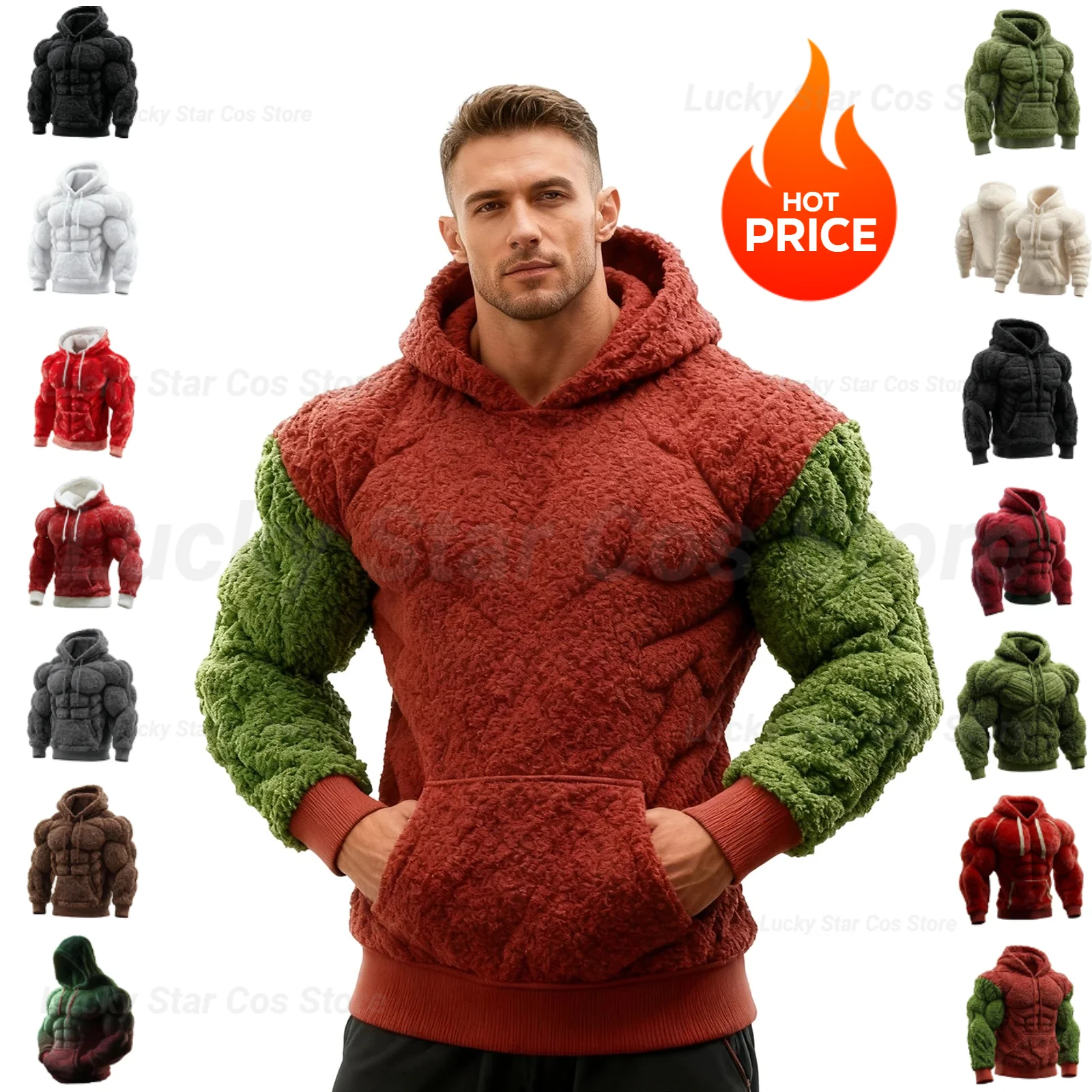 2026 Men's Fashion Flannel Hoodie Pullover Abdominal Muscle Design Sportswear Autumn Winter Casual Long Sleeve Hooded Sweatshirt
2026 Men's Fashion Flannel Hoodie Pullover Abdominal Muscle Design Sportswear Autumn Winter Casual Long Sleeve Hooded Sweatshirt