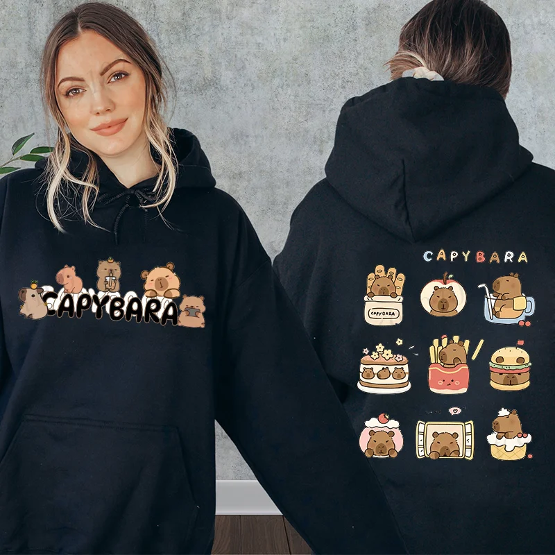 Autumn Winter Fleece Hoodies Capybara Anime Cartoon Fashion Casual Sweatshirts Women Harajuku Warm Pullovers Hip Hop Streetwear
Autumn Winter Fleece Hoodies Capybara Anime Cartoon Fashion Casual Sweatshirts Women Harajuku Warm Pullovers Hip Hop Streetwear