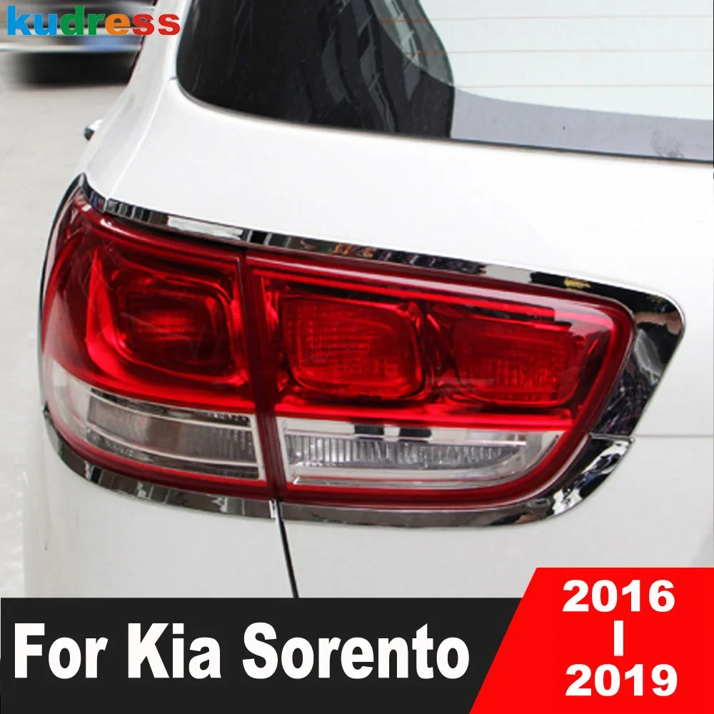 Для Kia Sorento 2016 2017 2018 2019 хромированная крышка заднего фонаря автомобиля, накладка на задний фонарь, молдинг, декоративная рамка, аксессуары 
Для Kia Sorento 2016 2017 2018 2019 хромированная крышка заднего фонаря автомобиля, накладка на задний фонарь, молдинг, декоративная рамка, аксессуары
