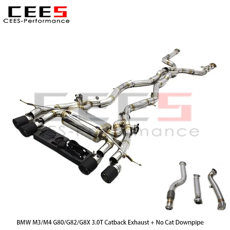 CEES Full Exhaust for BMW M3/M4 G80/G82/G8X 3.0T 2019-2022 Stainless Steel Catback Exhaust Pipe Muffler Car Exhaust System
CEES Full Exhaust for BMW M3/M4 G80/G82/G8X 3.0T 2019-2022 Stainless Steel Catback Exhaust Pipe Muffler Car Exhaust System