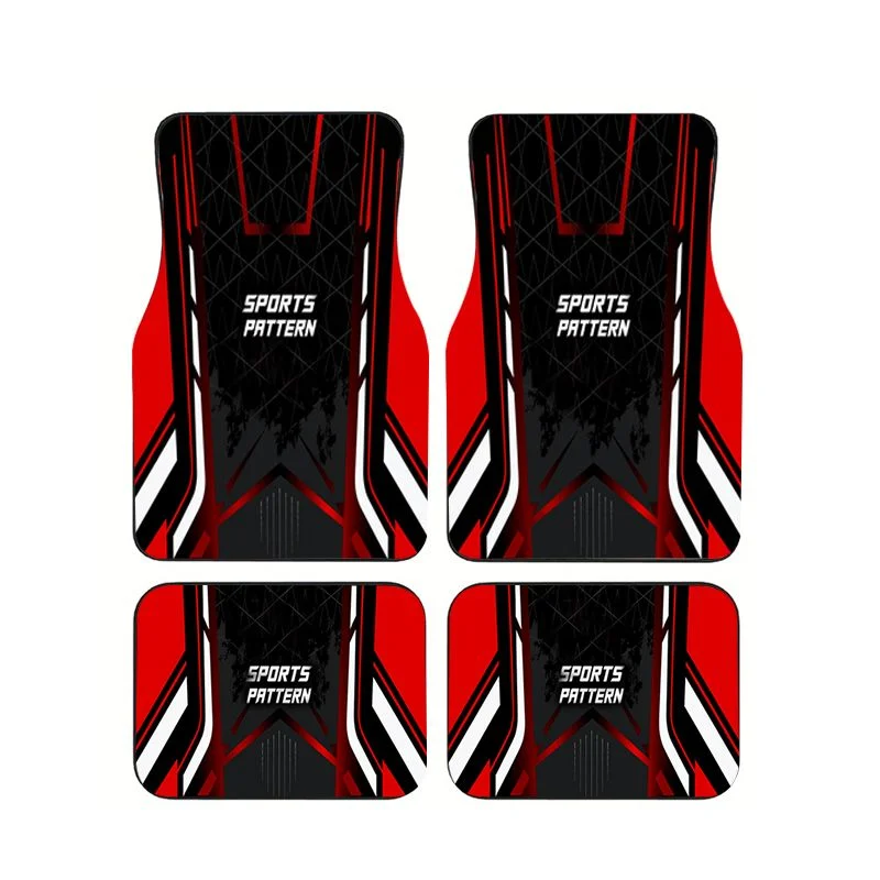 Red Black Sports Pattern Car Floor Mats 4pcs Non-slip Waterproof Foot Carpets for Racing Style Auto
Red Black Sports Pattern Car Floor Mats 4pcs Non-slip Waterproof Foot Carpets for Racing Style Auto