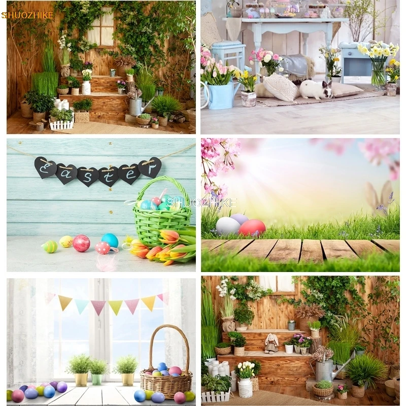 SHUOZHIKE Spring Easter Photography Backdrop Rabbit Flowers Eggs Wood Board Photo Background Studio Props FH-01
SHUOZHIKE Spring Easter Photography Backdrop Rabbit Flowers Eggs Wood Board Photo Background Studio Props FH-01