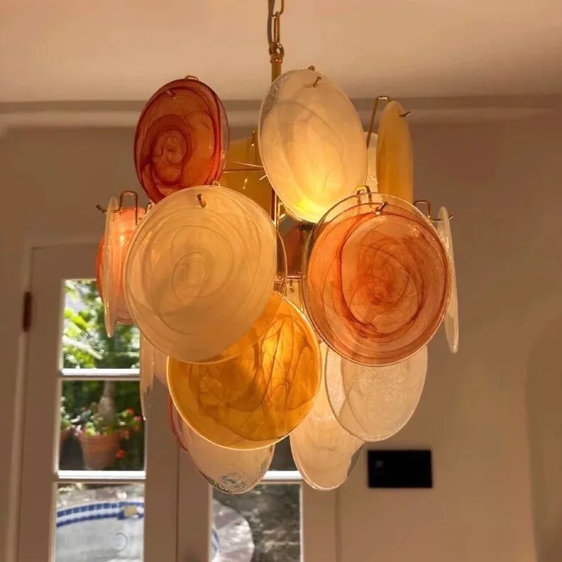 Colorful French retro Murano handmade glass chandelier
Colorful French retro Murano handmade glass chandelier