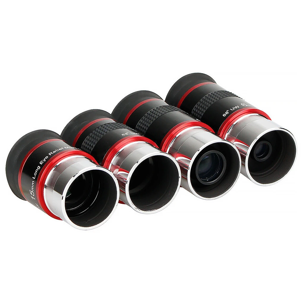 Astronomical Telescope Eyepiece 1.25 Inch 68 Degrees Wide Angle Monocular Eyepiece with Rubber Guard, 9mm
Astronomical Telescope Eyepiece 1.25 Inch 68 Degrees Wide Angle Monocular Eyepiece with Rubber Guard, 9mm