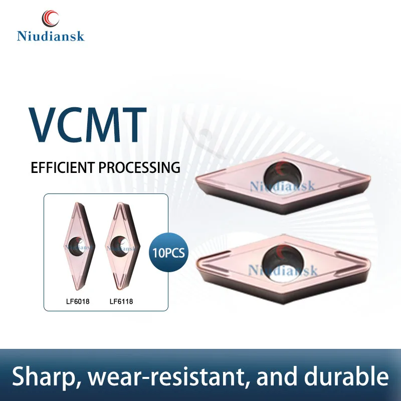 DESKAR VCMT110304 VCMT110308 LF6018 LF6118 Numerical Control Lathe Turning Insert Processing Stainless Steel Cutting Tool Blade
DESKAR VCMT110304 VCMT110308 LF6018 LF6118 Numerical Control Lathe Turning Insert Processing Stainless Steel Cutting Tool Blade