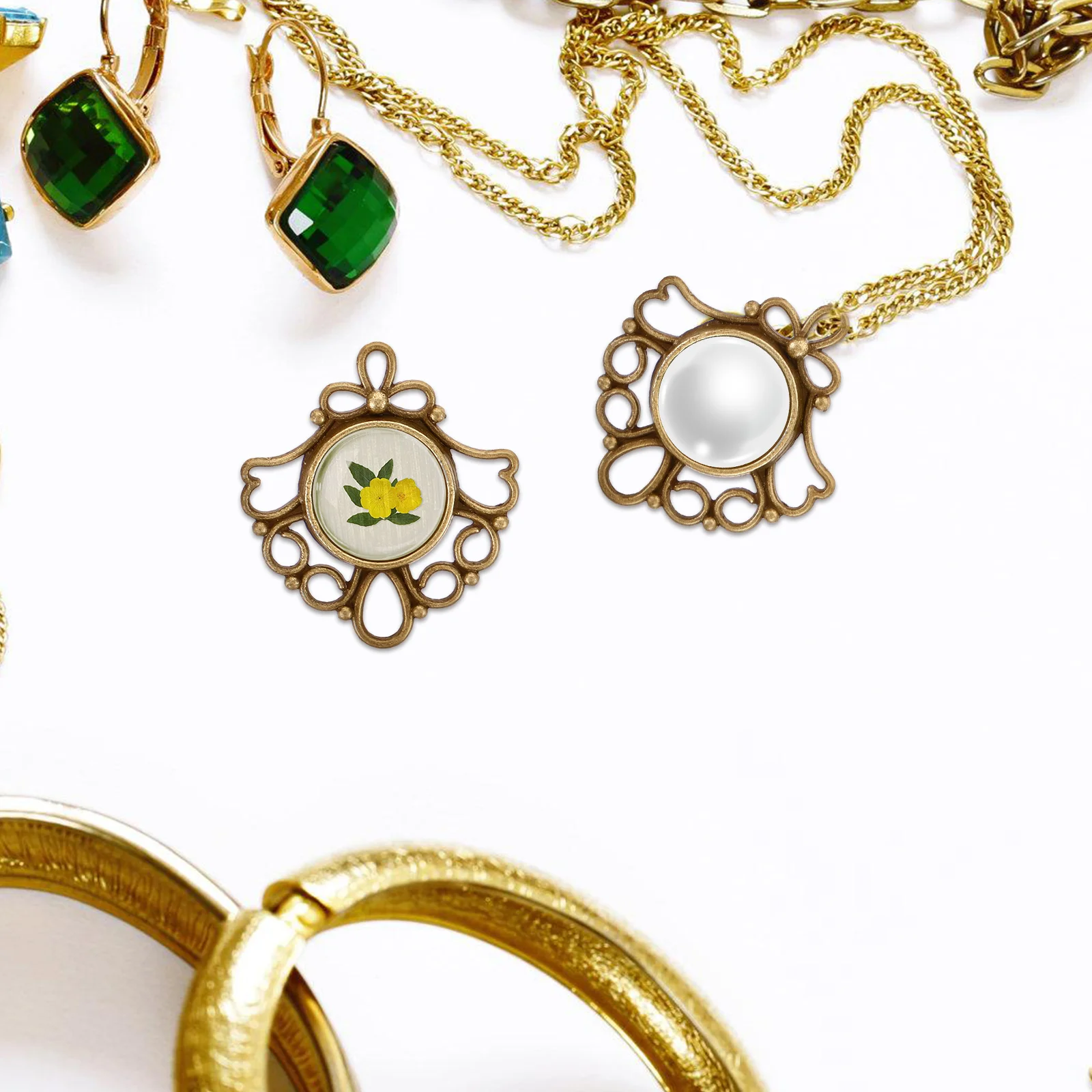 50 Pcs Retro Zinc Alloy Bezel Pendant Trays Base Cabochons DIY Blank Necklace Bezels Vintage Jewelry Making Accessories Round
50 Pcs Retro Zinc Alloy Bezel Pendant Trays Base Cabochons DIY Blank Necklace Bezels Vintage Jewelry Making Accessories Round