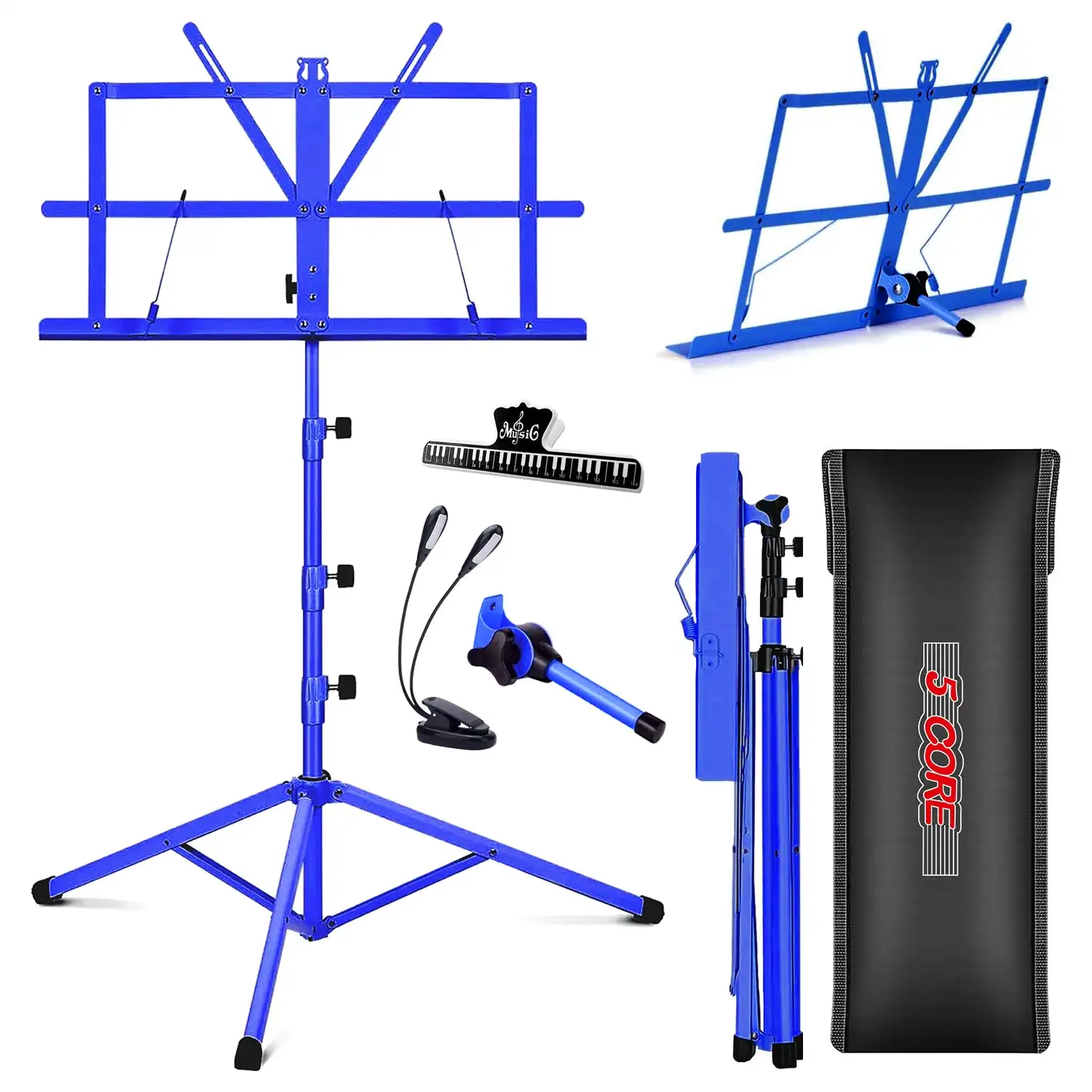 5 Core Sheet Music Stand 2in1 Dual Use Portable Adjustable 28-67 Inch Folding Music Note Holder MUS FLD 4S BLU WLGT
5 Core Sheet Music Stand 2in1 Dual Use Portable Adjustable 28-67 Inch Folding Music Note Holder MUS FLD 4S BLU WLGT