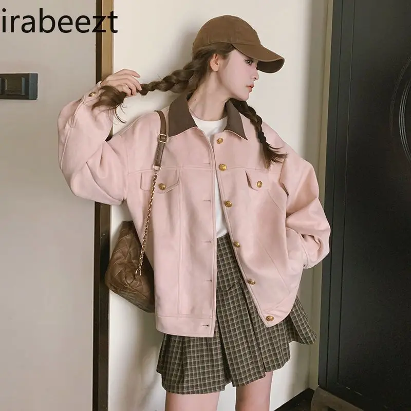 Pink Workwear Jacket for Women Spring and Autumn New Korean Style College Style Sweet Age-reducing Casual Cardigan Top
Pink Workwear Jacket for Women Spring and Autumn New Korean Style College Style Sweet Age-reducing Casual Cardigan Top