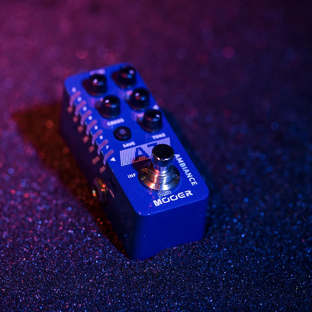 MOOER A7 Ambiance Reverb Guitar Effect Pedal Built-in 7 Reverb Effects Infinite Trail Function Buffer Bypass True Bypass
MOOER A7 Ambiance Reverb Guitar Effect Pedal Built-in 7 Reverb Effects Infinite Trail Function Buffer Bypass True Bypass