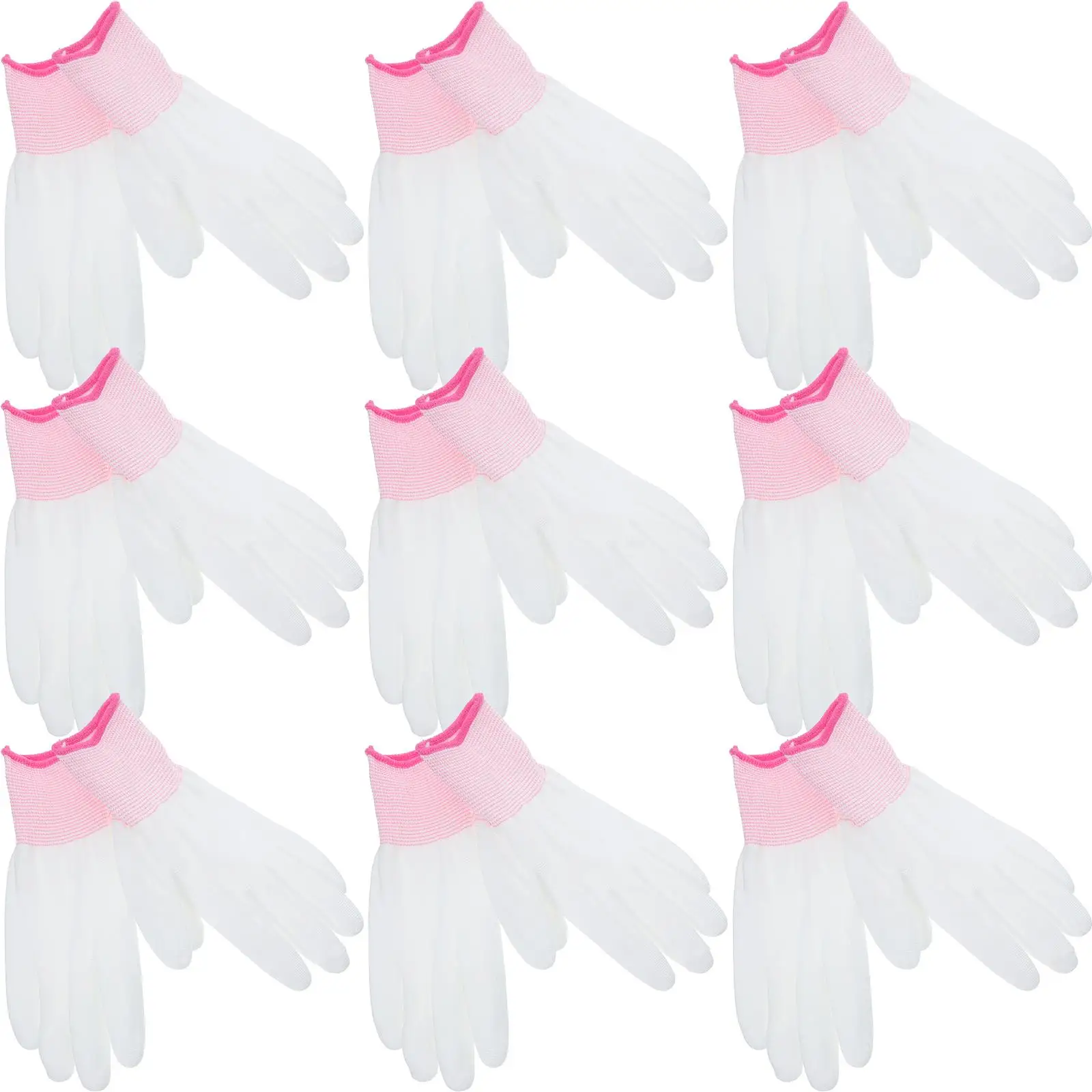 12PCS White Polyester PU Coated Finger Gloves Antistatic Protection for Electrician Mechanic Work Long Lasting Use
12PCS White Polyester PU Coated Finger Gloves Antistatic Protection for Electrician Mechanic Work Long Lasting Use