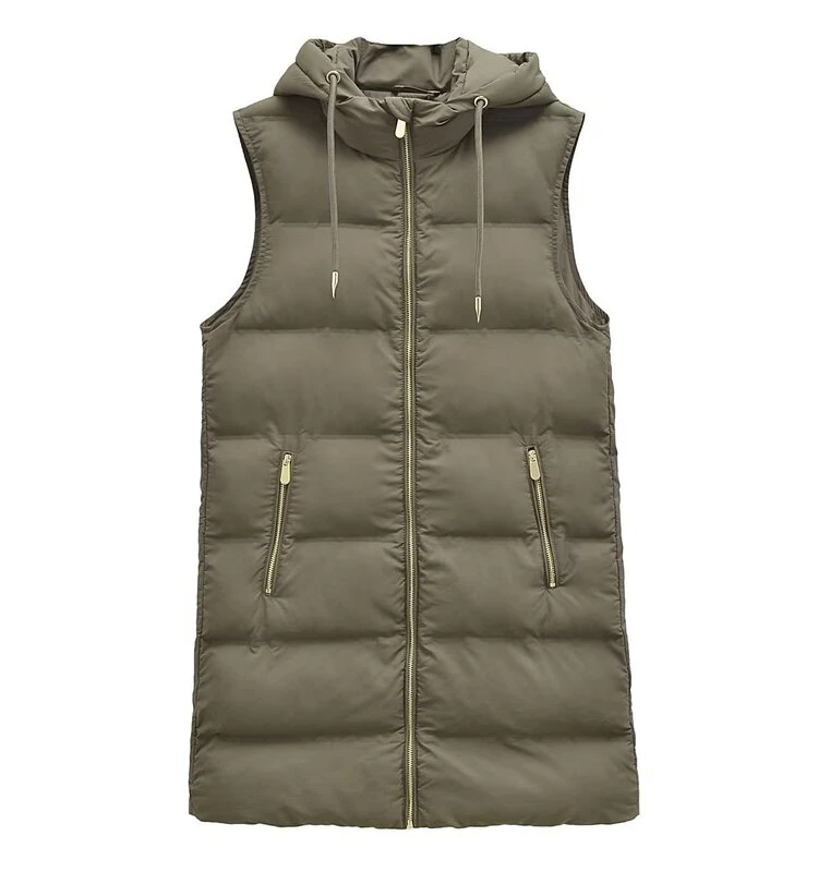 Autumn New Arrival Women's Slimming Long Cotton Vest Stand Collar Versatile Faionable Zipper Closure Mid-Length Jaet
Autumn New Arrival Women's Slimming Long Cotton Vest Stand Collar Versatile Faionable Zipper Closure Mid-Length Jaet