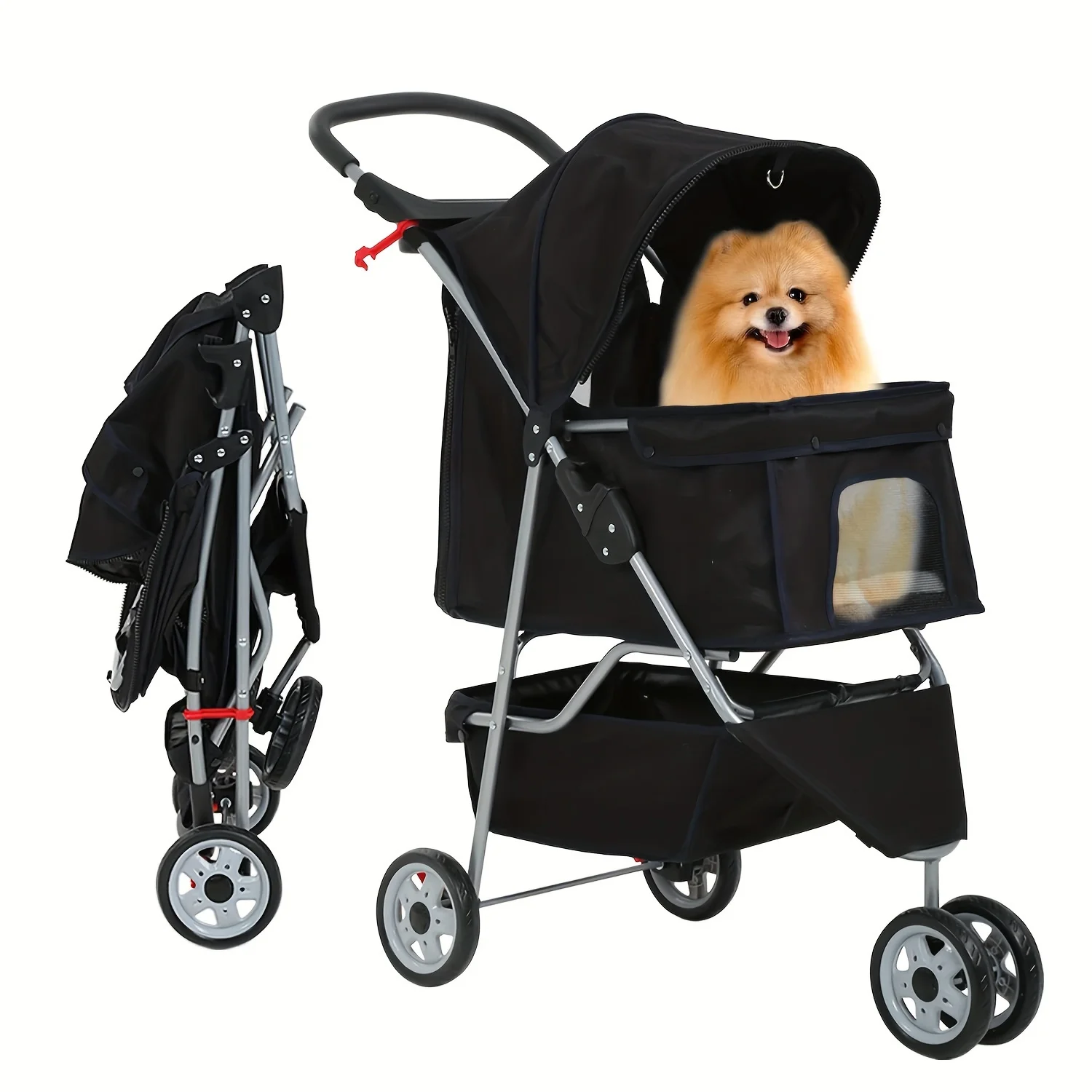DOPINMIN Dog Stroller, 3 Wheels Pet Cat Jogger Stroller, Folding Carrier Waterproof Puppy Stroller With Cup Holder & Removable L
DOPINMIN Dog Stroller, 3 Wheels Pet Cat Jogger Stroller, Folding Carrier Waterproof Puppy Stroller With Cup Holder & Removable L