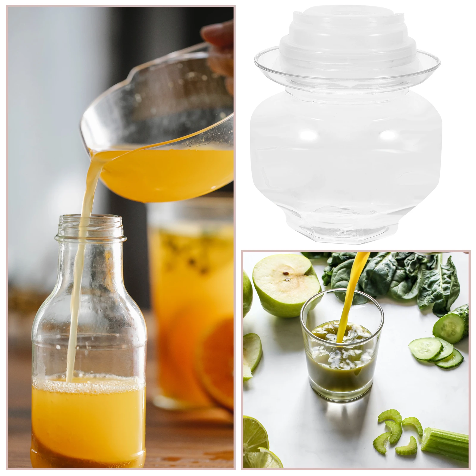 3Pcs Practical Plastic Beverage Jars Wide Mouth Bottles For Juice Ice Cream Milk Tea Storage Containers 500Ml Drink Canisters
3Pcs Practical Plastic Beverage Jars Wide Mouth Bottles For Juice Ice Cream Milk Tea Storage Containers 500Ml Drink Canisters