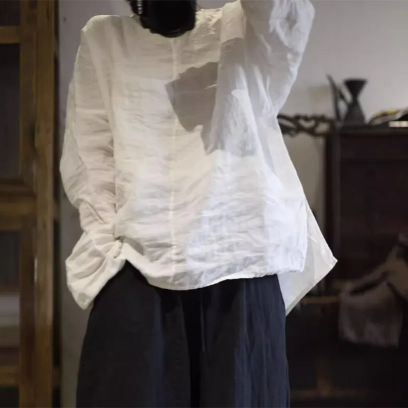 2023 Spring Arts Style Women Long Sleeve Loose O-neck T-shirt All-matched Casual Top Quality Linen Tee Shirt Femme Tops P188
2023 Spring Arts Style Women Long Sleeve Loose O-neck T-shirt All-matched Casual Top Quality Linen Tee Shirt Femme Tops P188