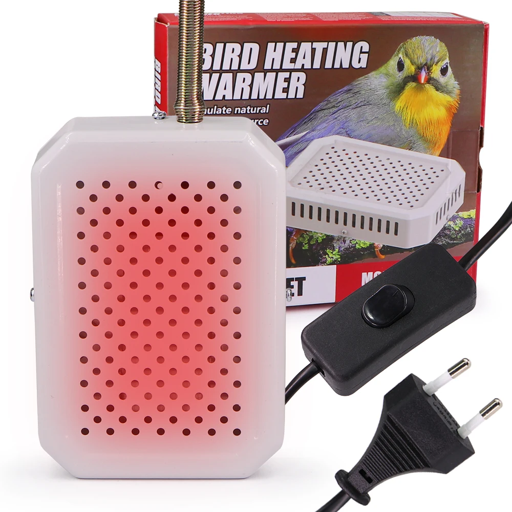 Warming Thermostatic Coop Heating Cage Accessories Bird Cage Heater Safe Anti Bite Metal Pipe for For Pet Birds Parrot Reptile
Warming Thermostatic Coop Heating Cage Accessories Bird Cage Heater Safe Anti Bite Metal Pipe for For Pet Birds Parrot Reptile