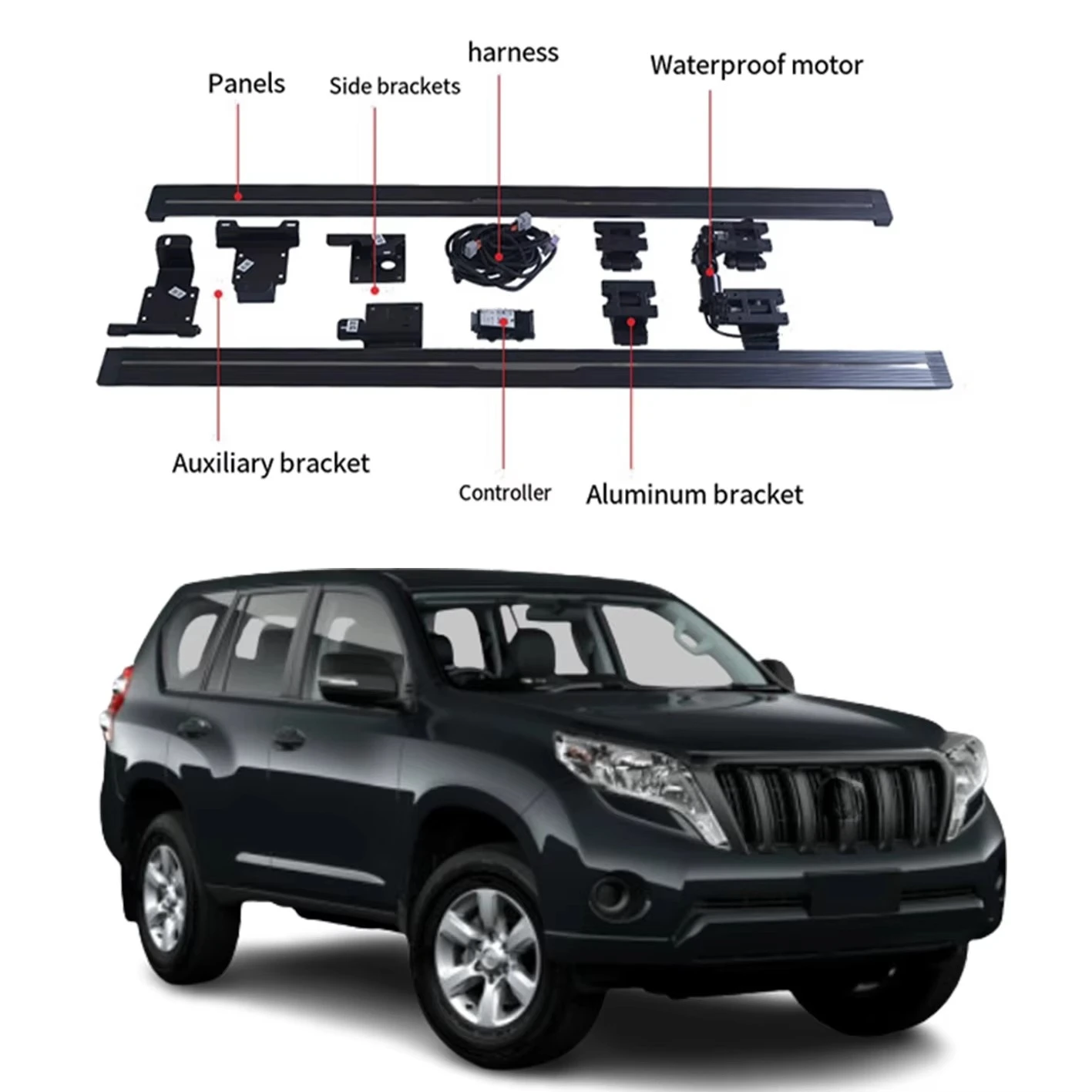 Automatic Electric Power Side Step Running Board for Prado 2010-2017 With Side Skirts
Automatic Electric Power Side Step Running Board for Prado 2010-2017 With Side Skirts