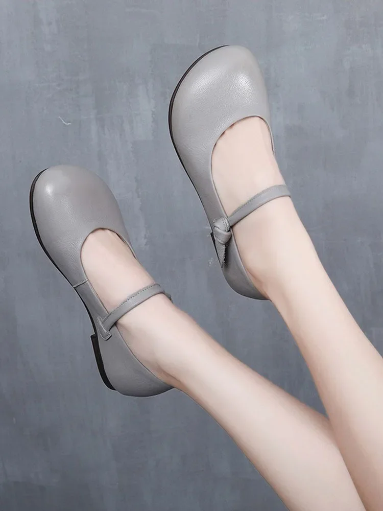 Birkuir Retro Mary Jane Women Shoes Round Toe Flats Luxury Soft Soles Comfort Elegant Button Genuine Leather Loafers Shoes
Birkuir Retro Mary Jane Women Shoes Round Toe Flats Luxury Soft Soles Comfort Elegant Button Genuine Leather Loafers Shoes