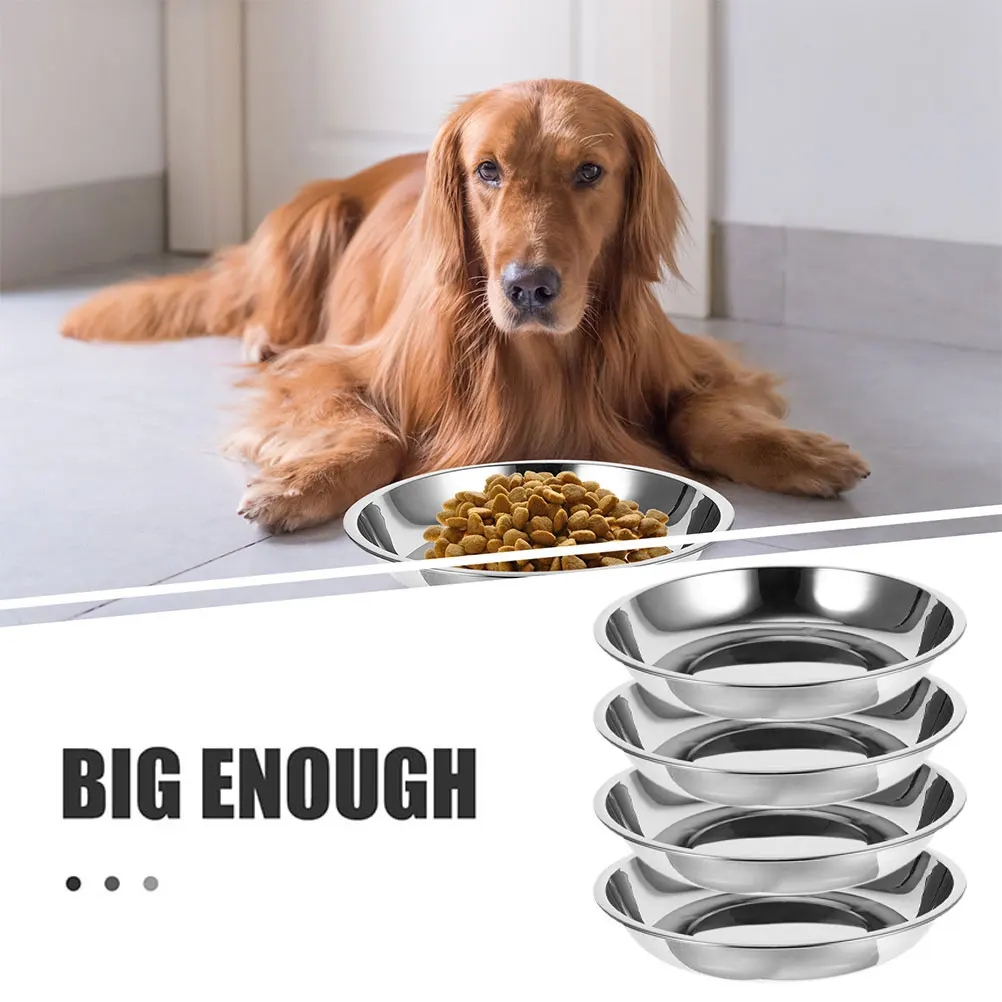2pcs Stainless Steel Pet Bowl Dog Cat Feeding Bowls Water Dishes Reusable Food Holder Easy Kitten Metal Container
2pcs Stainless Steel Pet Bowl Dog Cat Feeding Bowls Water Dishes Reusable Food Holder Easy Kitten Metal Container