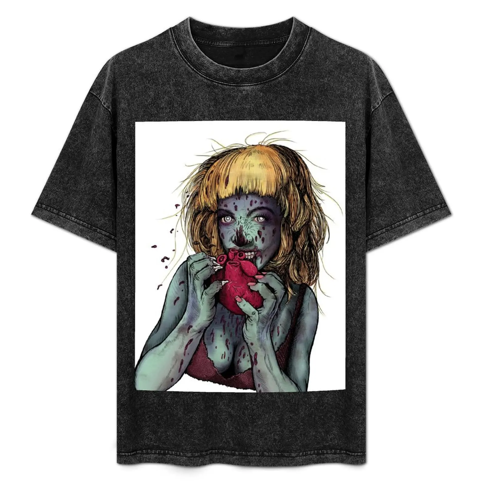 Zombie eating heart T-Shirt Large Size Breathable Tee
Zombie eating heart T-Shirt Large Size Breathable Tee