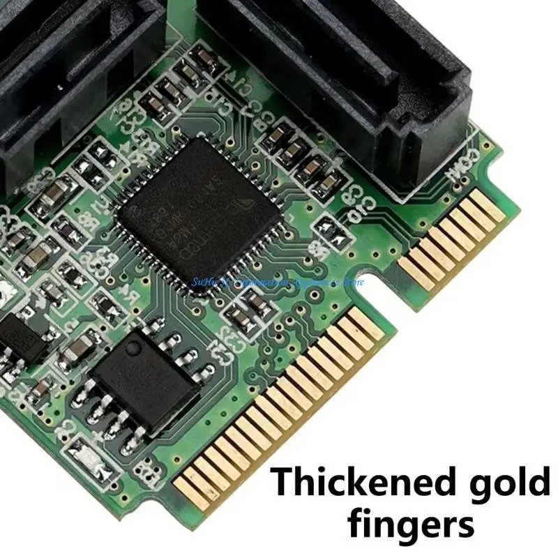 High Performances Mini PCIe to 2/4 SATA3.0 Port Adapter for Desktop and Laptop Storage Upgrades Thick Goldfingers
High Performances Mini PCIe to 2/4 SATA3.0 Port Adapter for Desktop and Laptop Storage Upgrades Thick Goldfingers