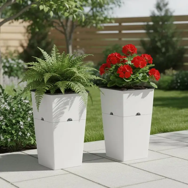 Pflanztopf 390x390x750 mm 2er-Set, Blumentopf, Blumenkübel, PP-Pflanzgefäß, Planzkübel, Pflanzkasten mit Innentopf & Abflusslöchern, Geeignet für Zimmer- & Gartenpflanzen, Weiß
Pflanztopf 390x390x750 mm 2er-Set, Blumentopf, Blumenkübel, PP-Pflanzgefäß, Planzkübel, Pflanzkasten mit Innentopf & Abflusslöchern, Geeignet für Zimmer- & Gartenpflanzen, Weiß