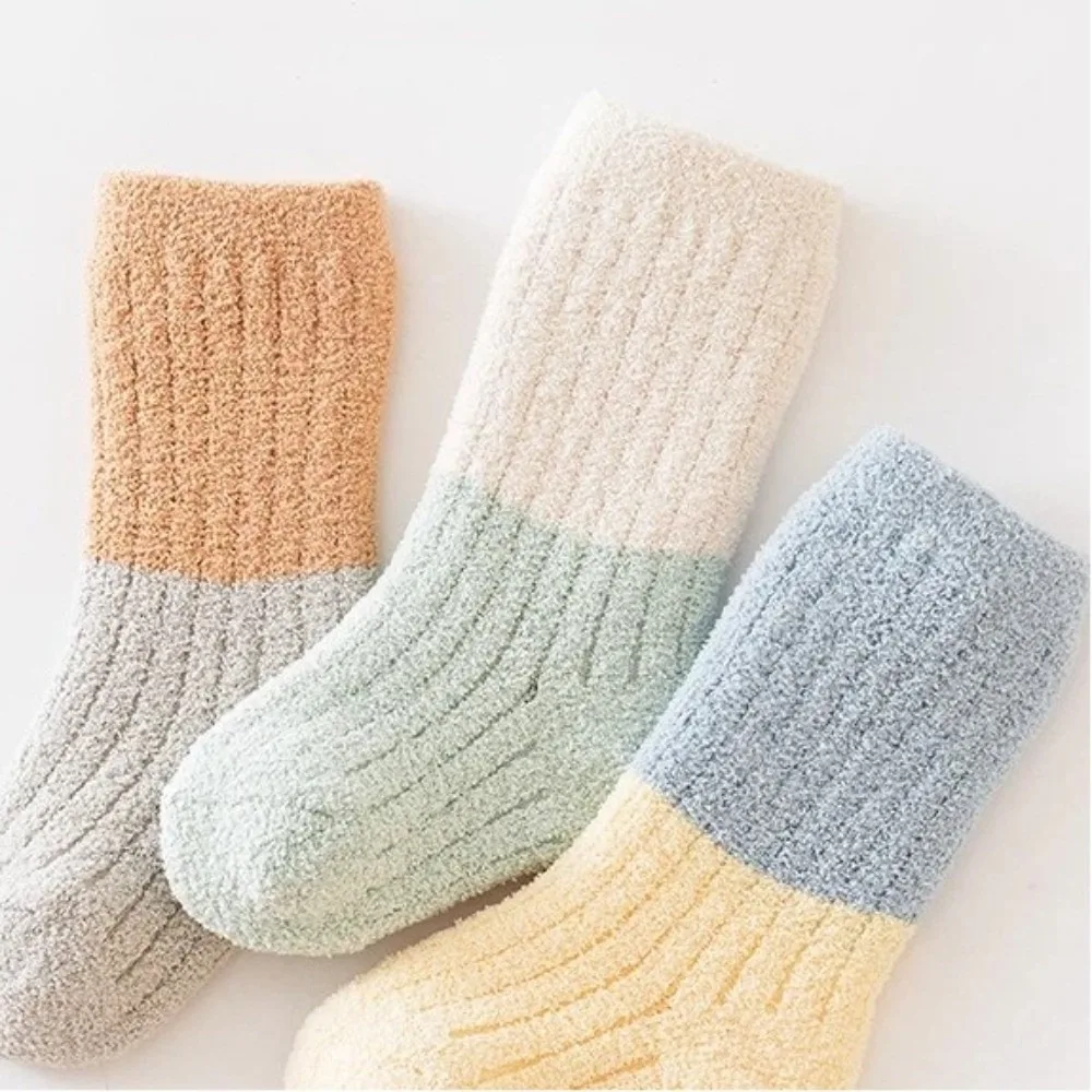 3Pairs Soft 0-3Year Coral Velvet Socks Thermal Footwear Loose Mouth Mid Tube Sock Thick Winter Baby Socks Winter
3Pairs Soft 0-3Year Coral Velvet Socks Thermal Footwear Loose Mouth Mid Tube Sock Thick Winter Baby Socks Winter