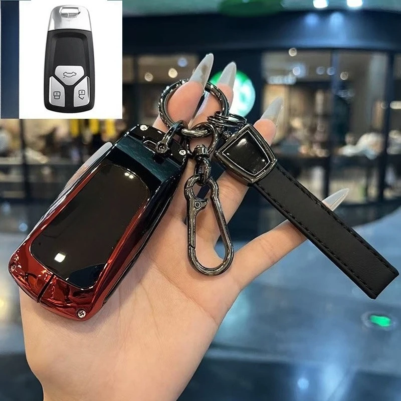 Zinc Alloy Car Key Case Cover Shell Protector Fob Holder for Audi A4L A5 S4 S5 Q5L SQ5 TT RS4 RS5 Accessories Keybag Keychain
Zinc Alloy Car Key Case Cover Shell Protector Fob Holder for Audi A4L A5 S4 S5 Q5L SQ5 TT RS4 RS5 Accessories Keybag Keychain